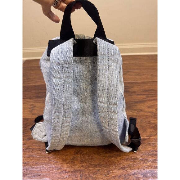 3.1 PHILLIP LIM Go-Go Medium Lace Up Knapsack Washed Light Blue Denim